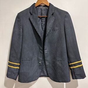 GEORGE Naval Inspired Collared Distressed Boho Boat Preppy Blazer Size 16